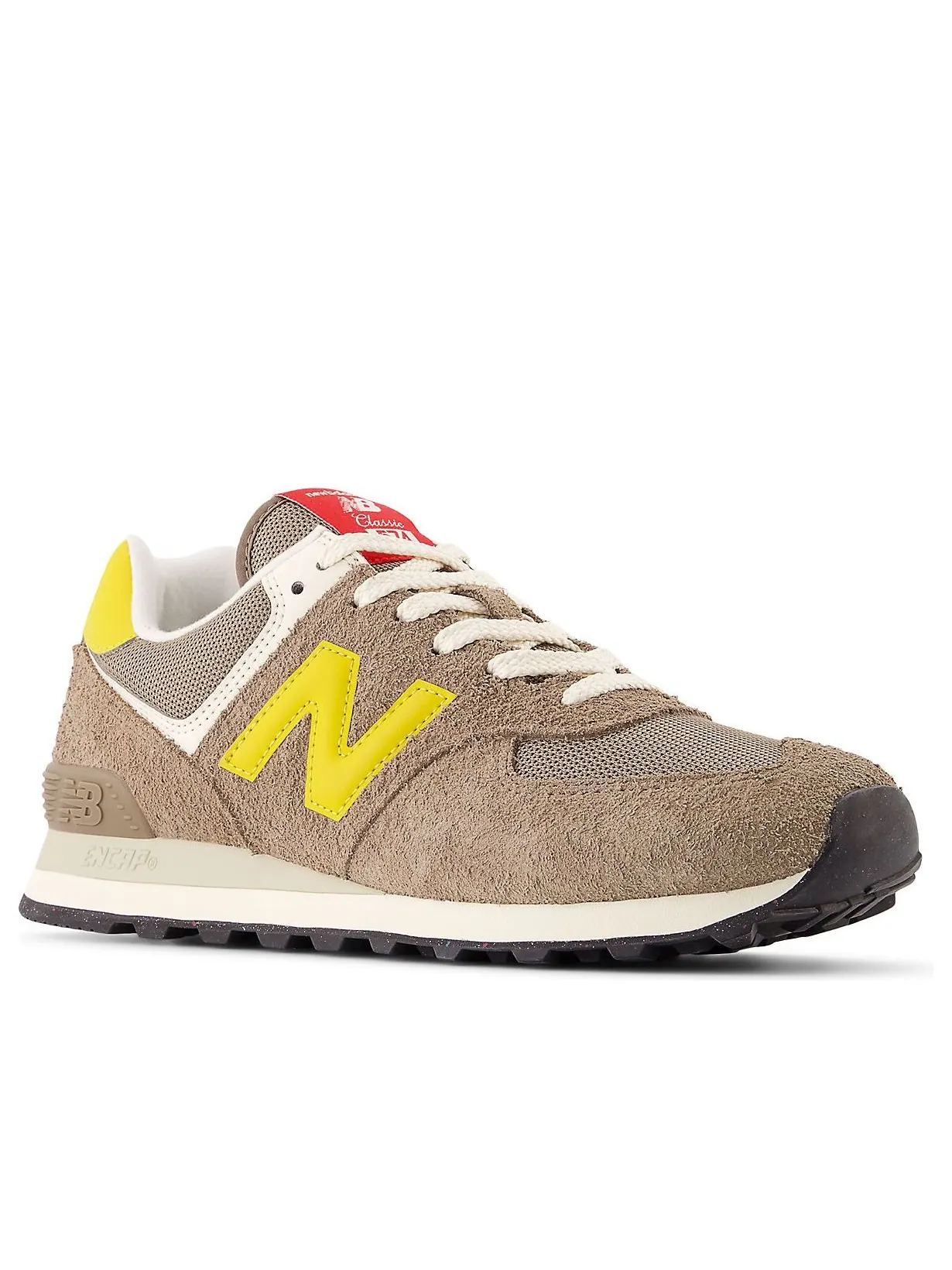 Кроссовки New Balance 574 'Mushroom Ginger Lemon' — изображение 2 из 5, коричневый