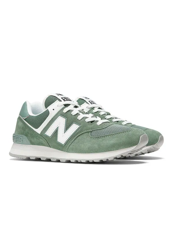 Кроссовки 574 New Balance — изображение 3 из 4, зеленый/белый