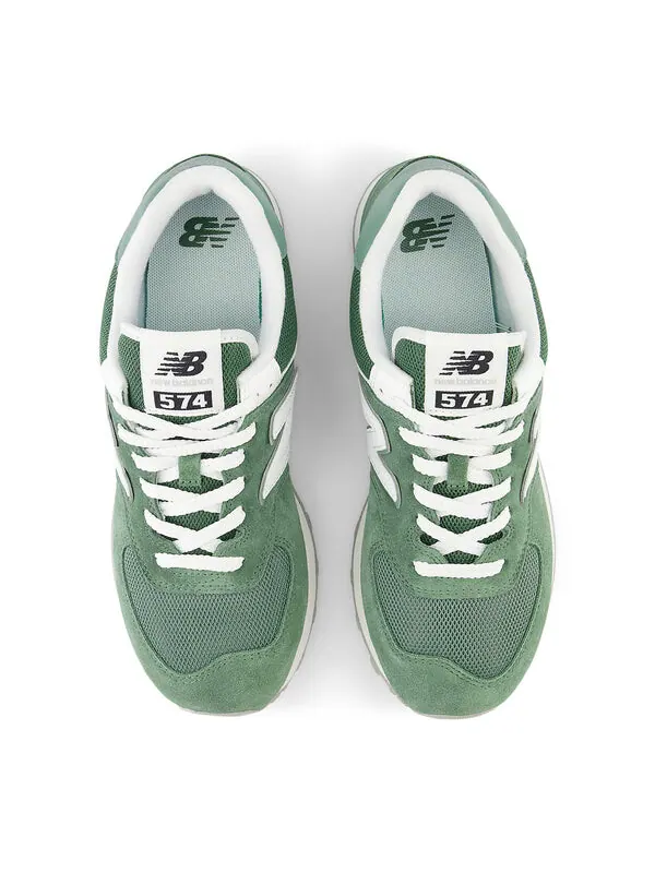 Кроссовки 574 New Balance — изображение 4 из 4, зеленый/белый