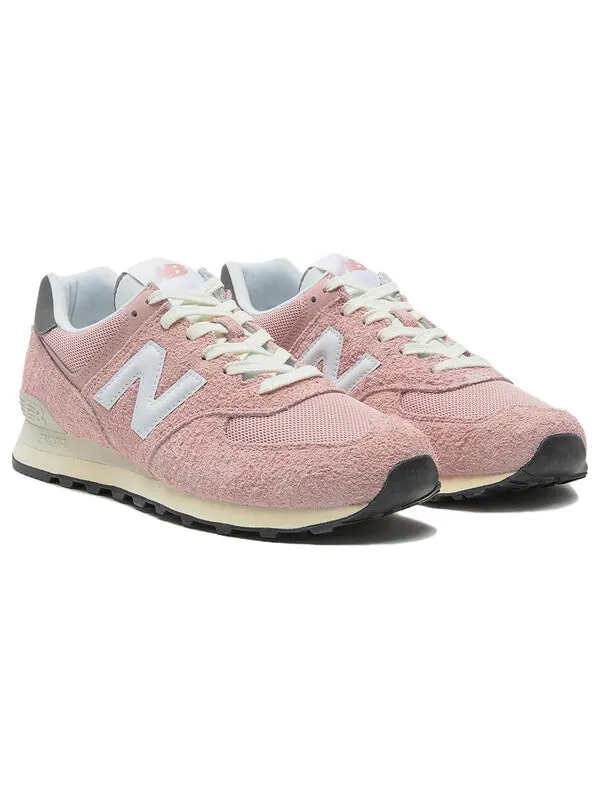 Кроссовки 574 New Balance — изображение 2 из 4, розовый/белый