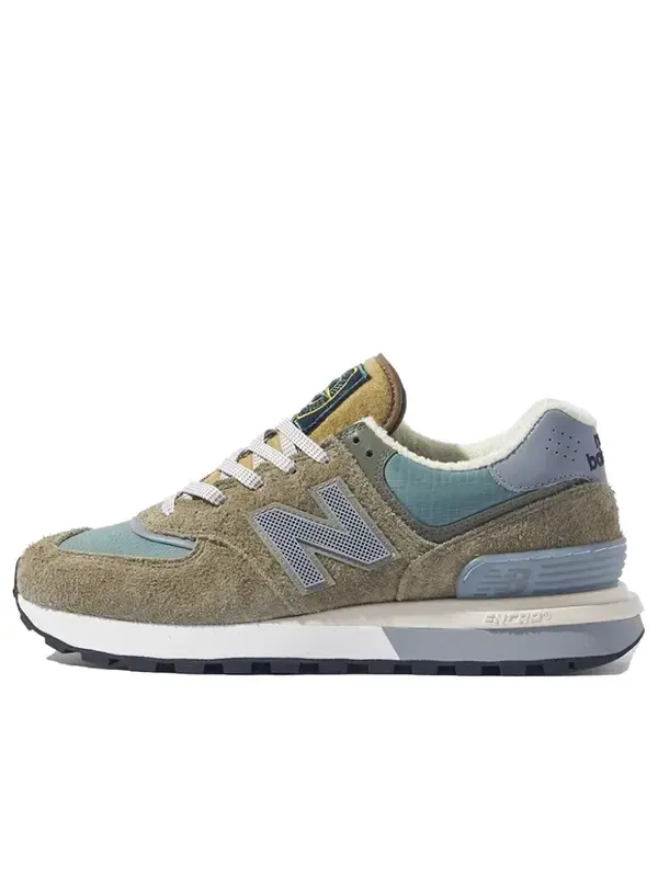 Кроссовки x stone island 574 legacy New Balance — изображение 1 из 4, синий/серый