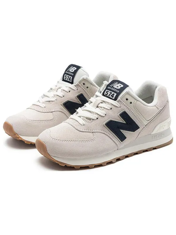 Кроссовки 574 New Balance — изображение 3 из 4, серый/белый/темно-синий