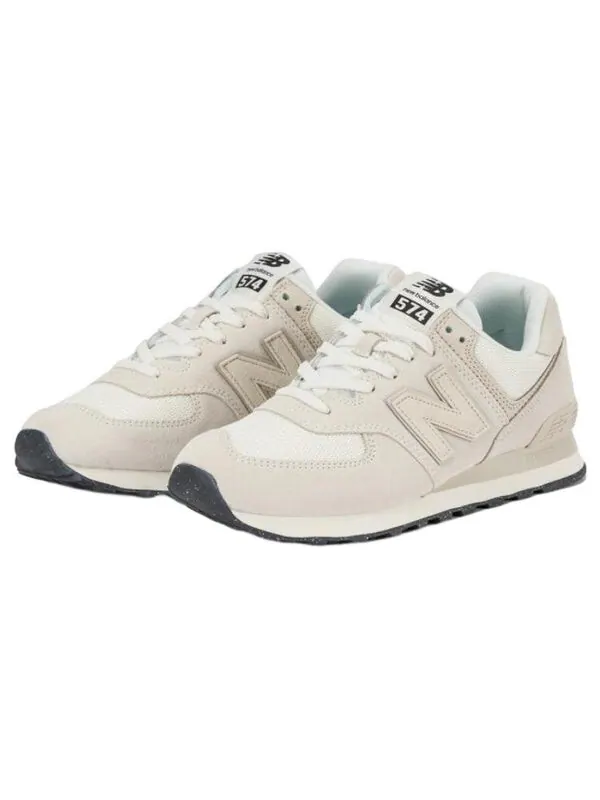 Кроссовки 574 New Balance — изображение 2 из 4, кремовый белый