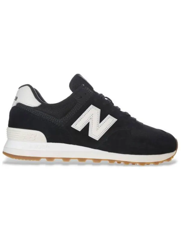 Кроссовки 574 'black white gum' New Balance — изображение 2 из 4, черный/белый