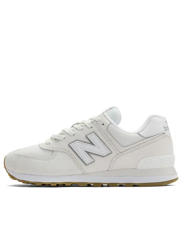 Кроссовки 574 'white grey' New Balance — изображение 1 из 4, белый/серый