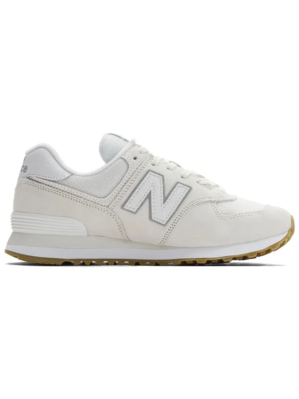 Кроссовки 574 'white grey' New Balance — изображение 2 из 4, белый/серый