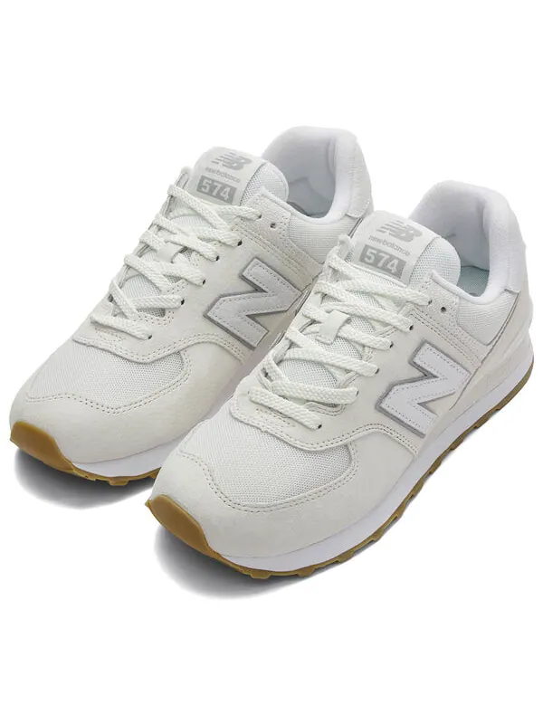 Кроссовки 574 'white grey' New Balance — изображение 4 из 4, белый/серый