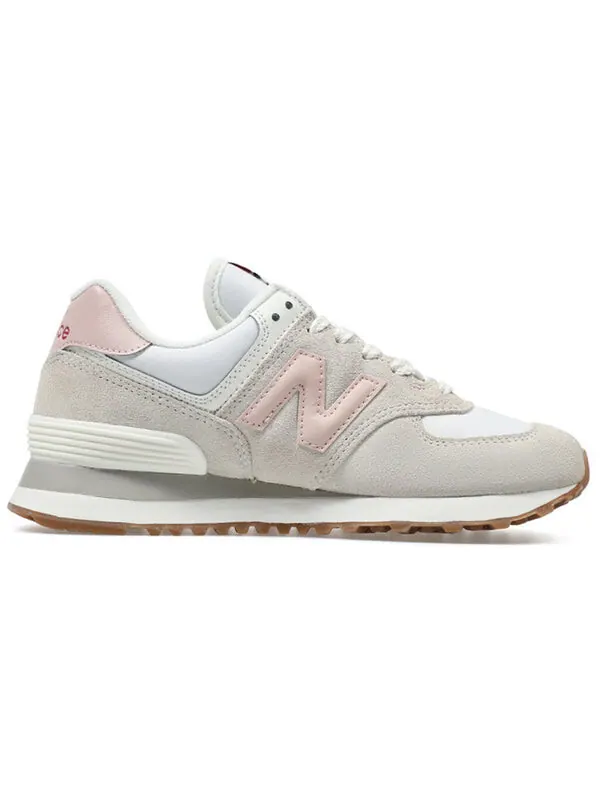 Кроссовки 574 New Balance — изображение 2 из 4, серый/розовый