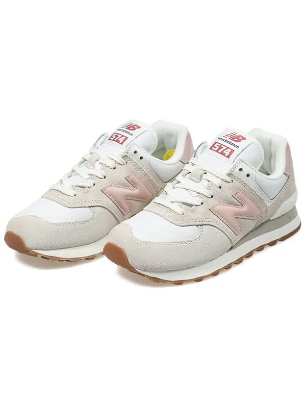 Кроссовки 574 New Balance — изображение 3 из 4, серый/розовый