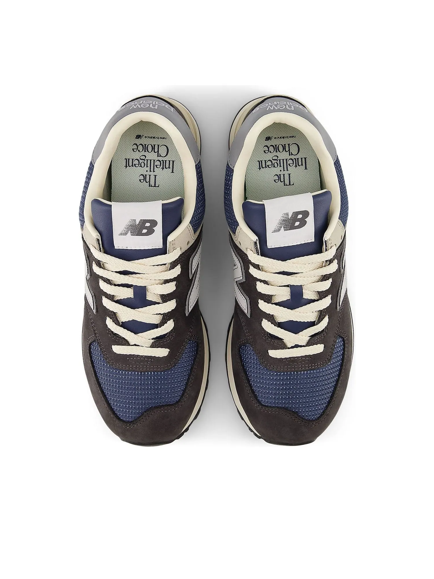 Кроссовки New Balance 574 'Black Cement Grey Navy' — изображение 2 из 6, черный/серый/темно-синий