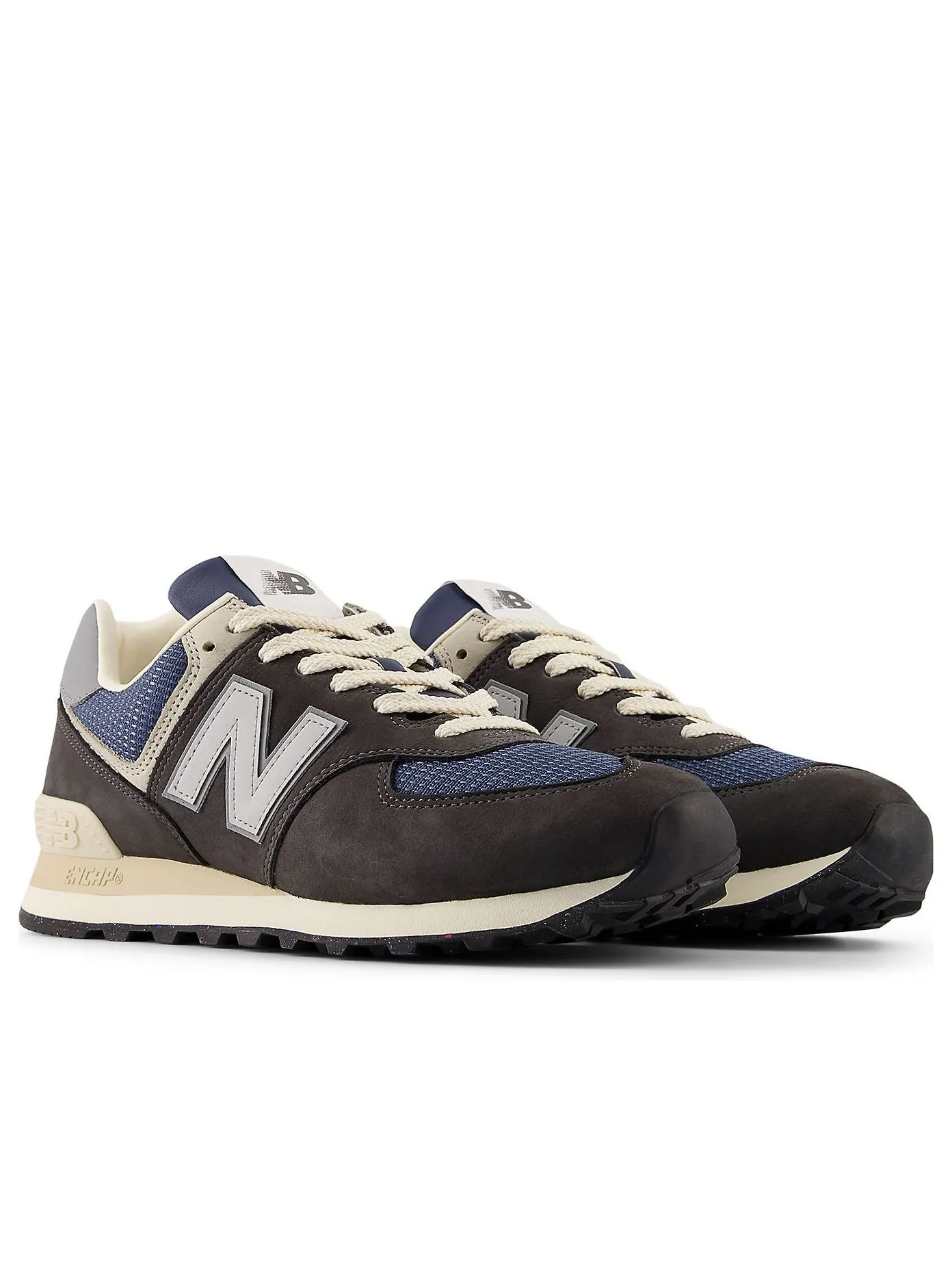 Кроссовки New Balance 574 'Black Cement Grey Navy' — изображение 3 из 6, черный/серый/темно-синий