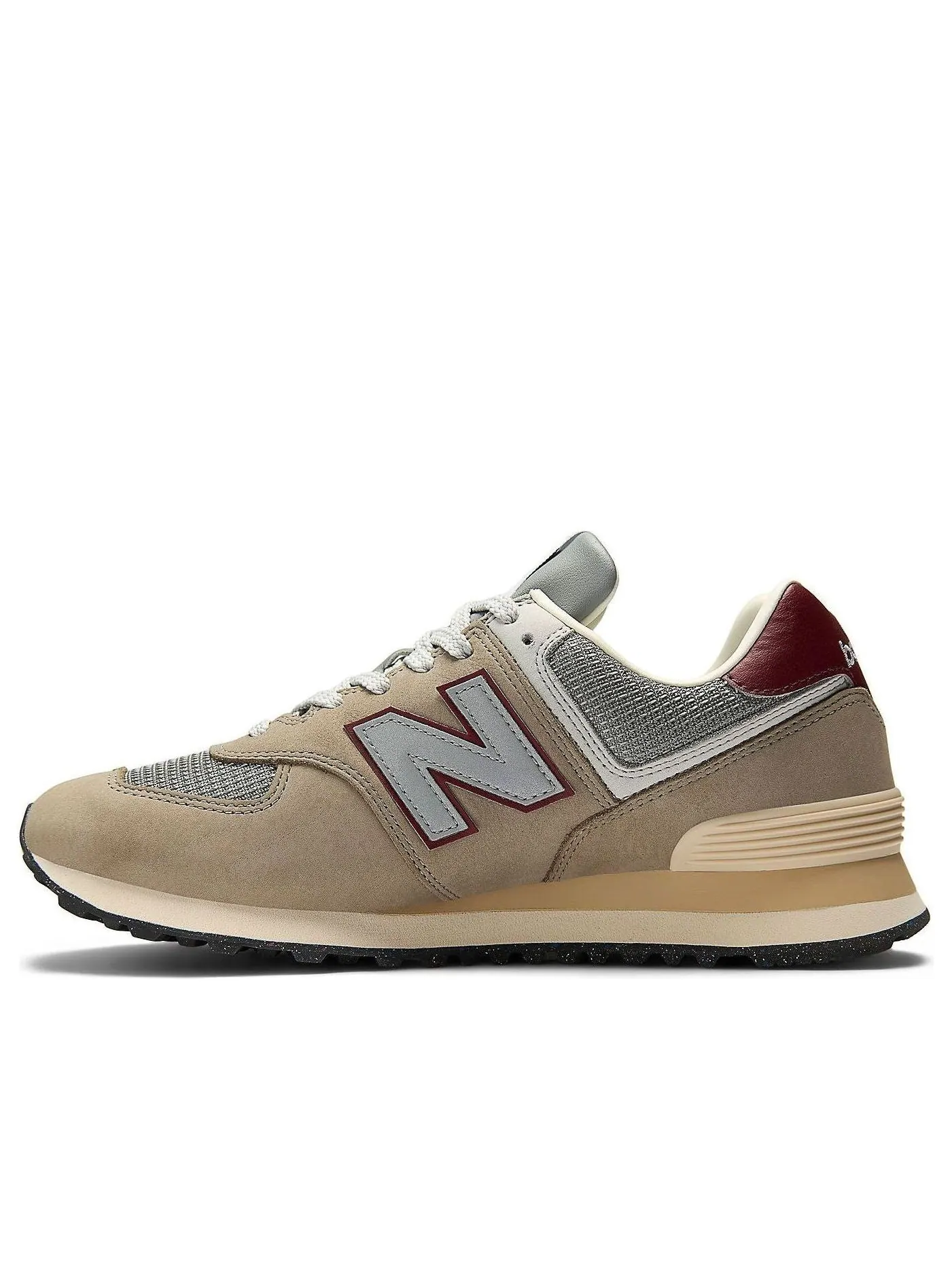 Кроссовки New Balance 574 'Arid Stone Monarch Burgundy' — изображение 1 из 6, бордовый