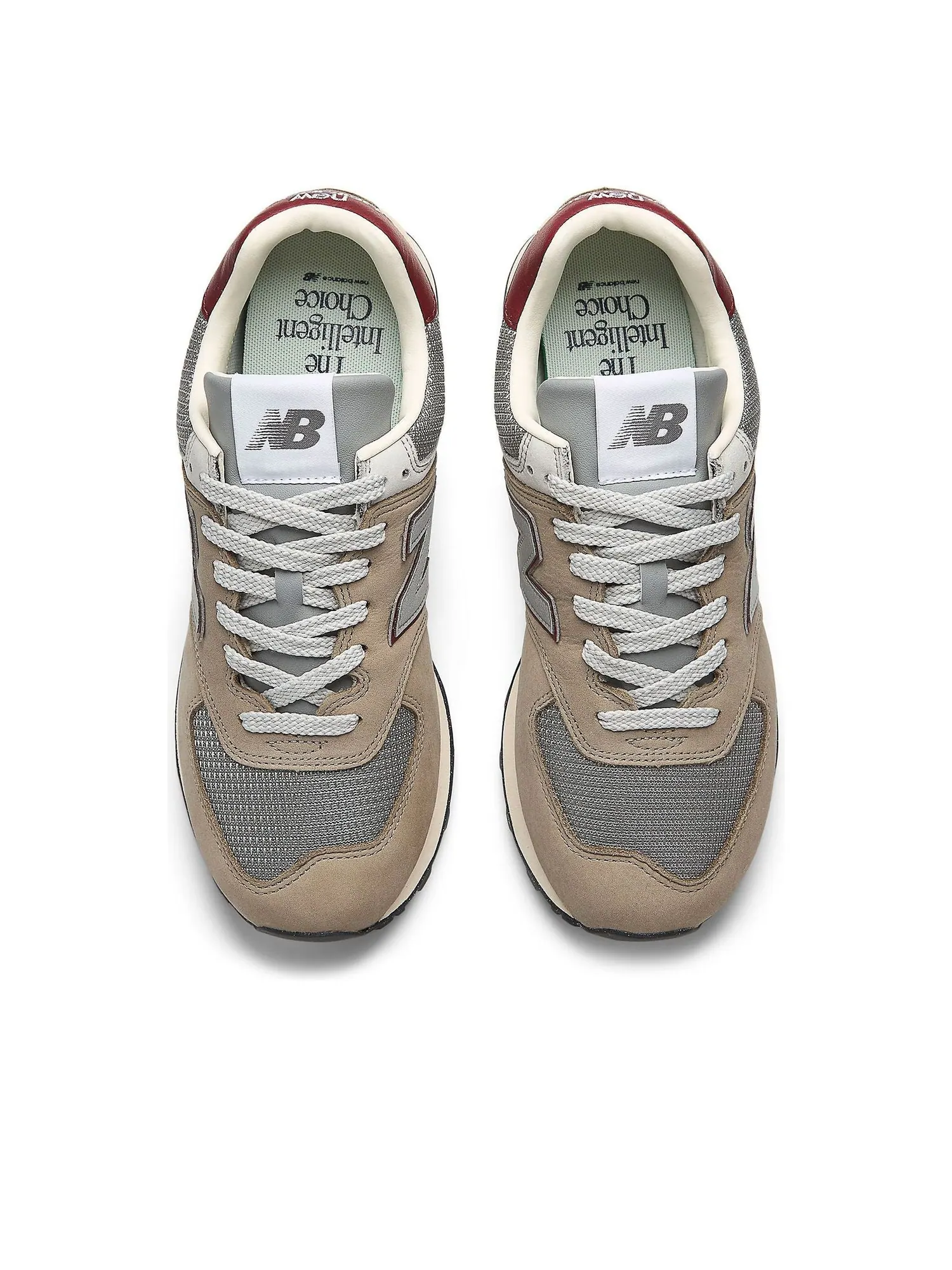 Кроссовки New Balance 574 'Arid Stone Monarch Burgundy' — изображение 3 из 6, бордовый