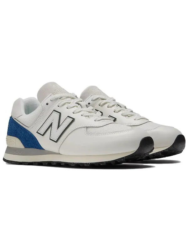 Кроссовки 574 New Balance — изображение 3 из 4, белый/синий/кремовый