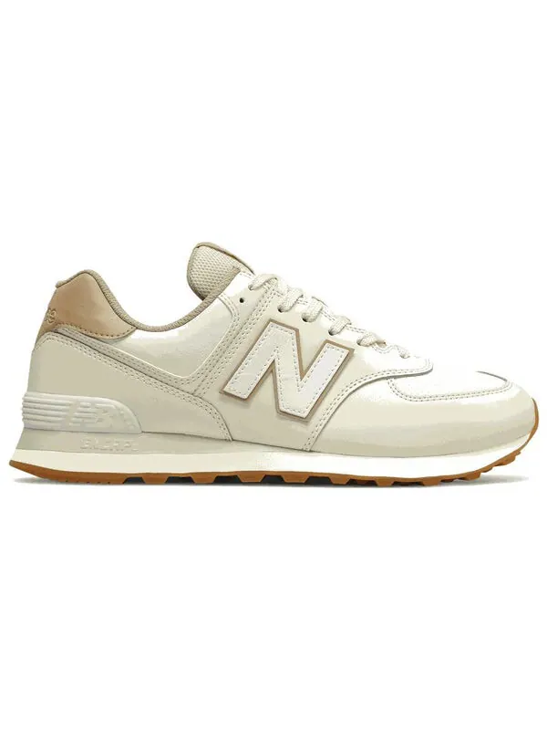 Кроссовки 574 New Balance — изображение 2 из 4, кремовый/белый