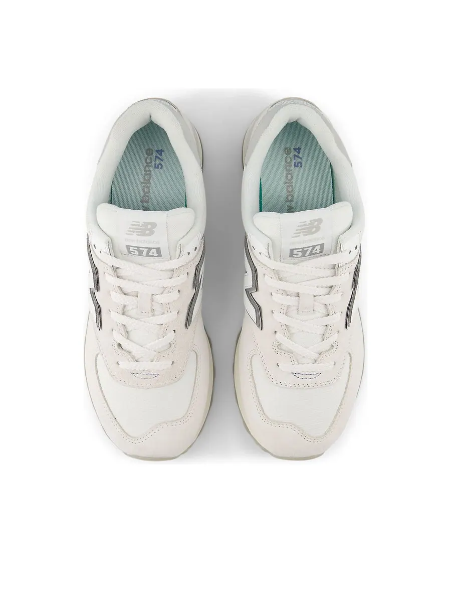 Кроссовки New Balance 574 'Reflection White' — изображение 4 из 6, серый