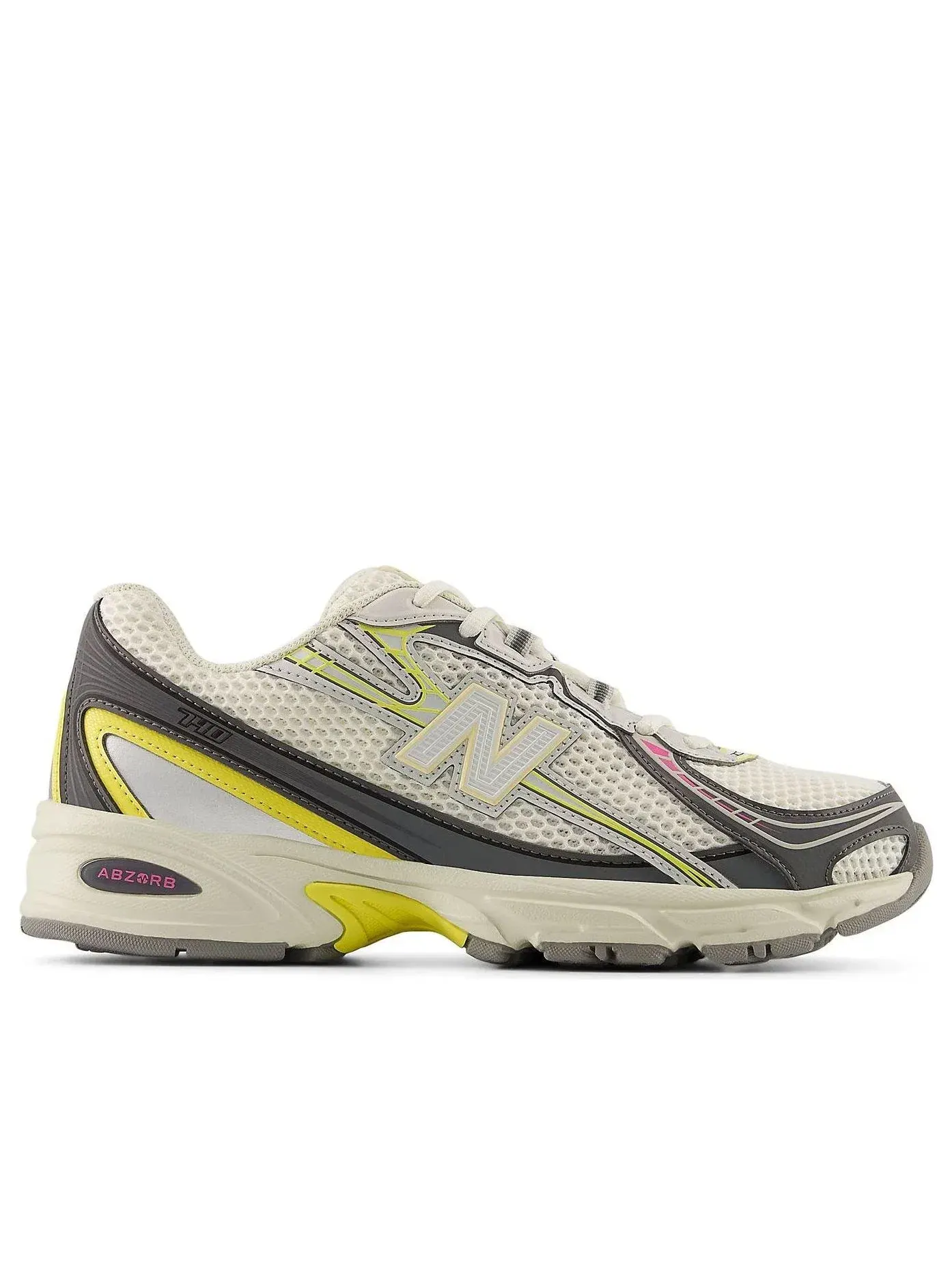 Мужские кроссовки с шнуровкой New Balance 740 Sherbert Angora Star Burst — изображение 2 из 5, серый