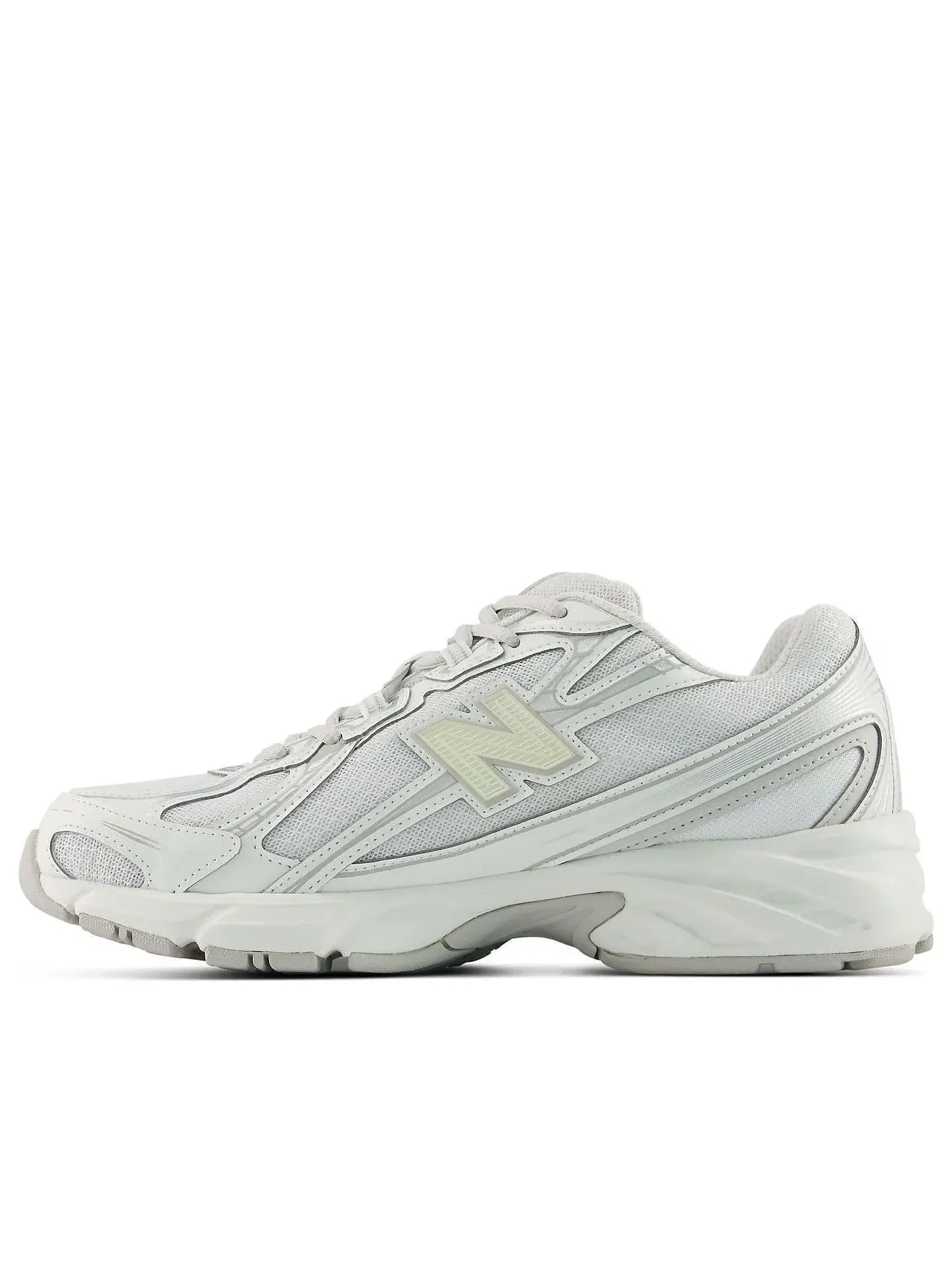 Мужские кроссовки с шнуровкой New Balance 740 White Silver Metallic — изображение 1 из 5, белый