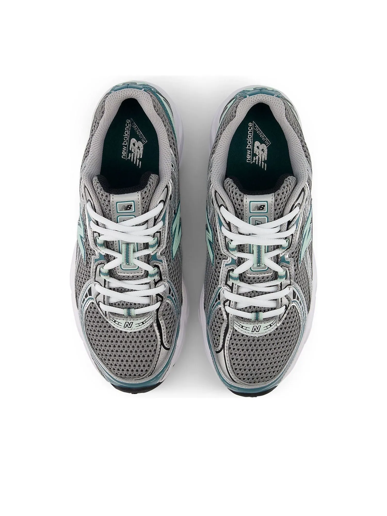 Кроссовки New Balance 740v2 'Silver Metallic New Spruce' — изображение 2 из 6, серебристый металлик