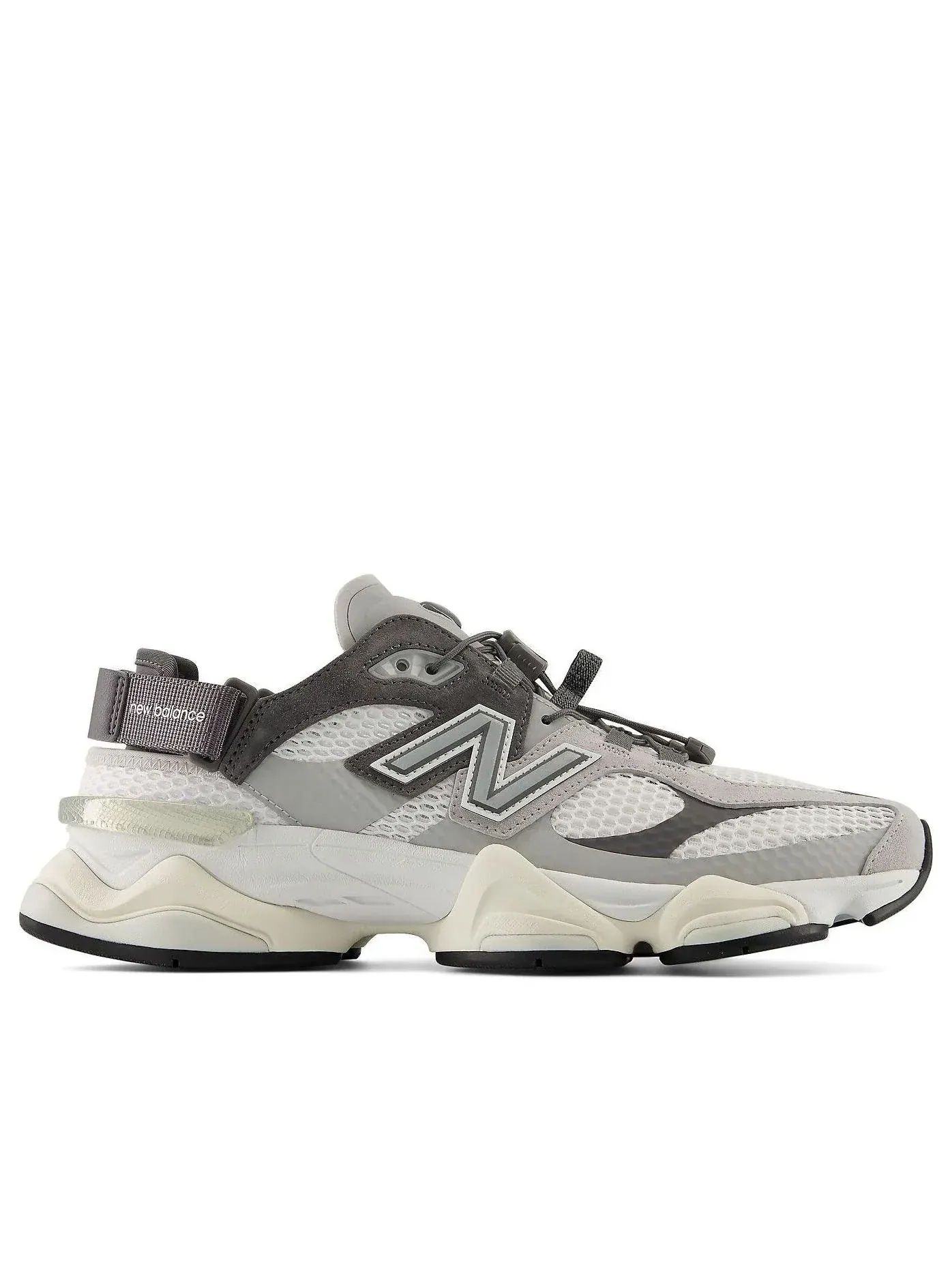 Мужские кроссовки с шнуровкой New Balance 9060 Raincloud Castlerock — изображение 2 из 6, серый