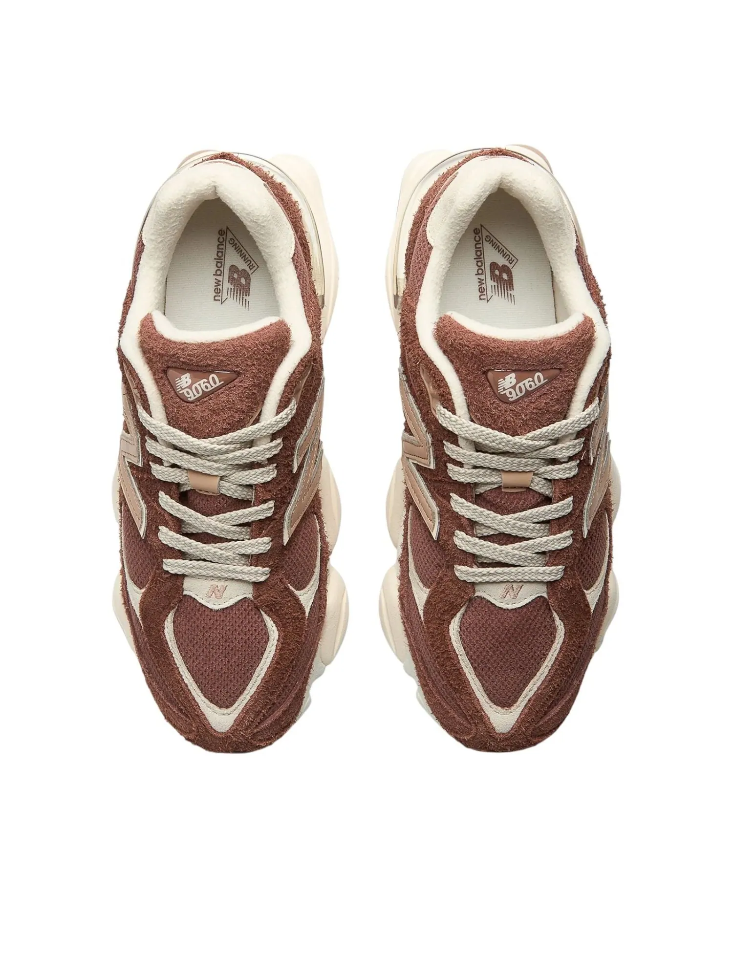Кроссовки New Balance 9060 'Rich Oak' — изображение 3 из 6, коричневый