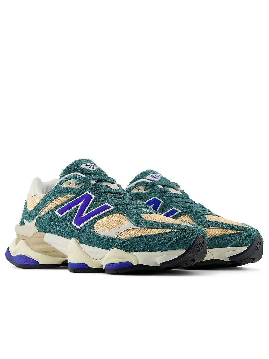 Кроссовки New Balance 9060 'New Spruce Purple' — изображение 2 из 5, зеленый
