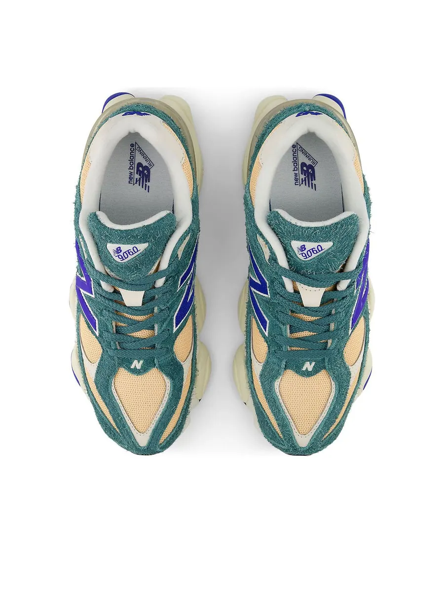 Кроссовки New Balance 9060 'New Spruce Purple' — изображение 3 из 5, зеленый