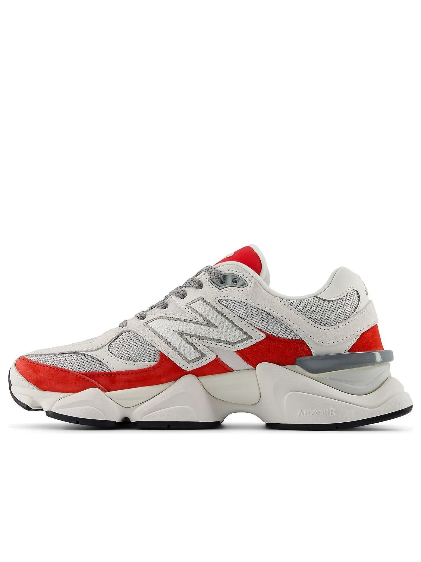 Кроссовки New Balance 9060 'Grey Reflection True Red' — изображение 1 из 6, серый