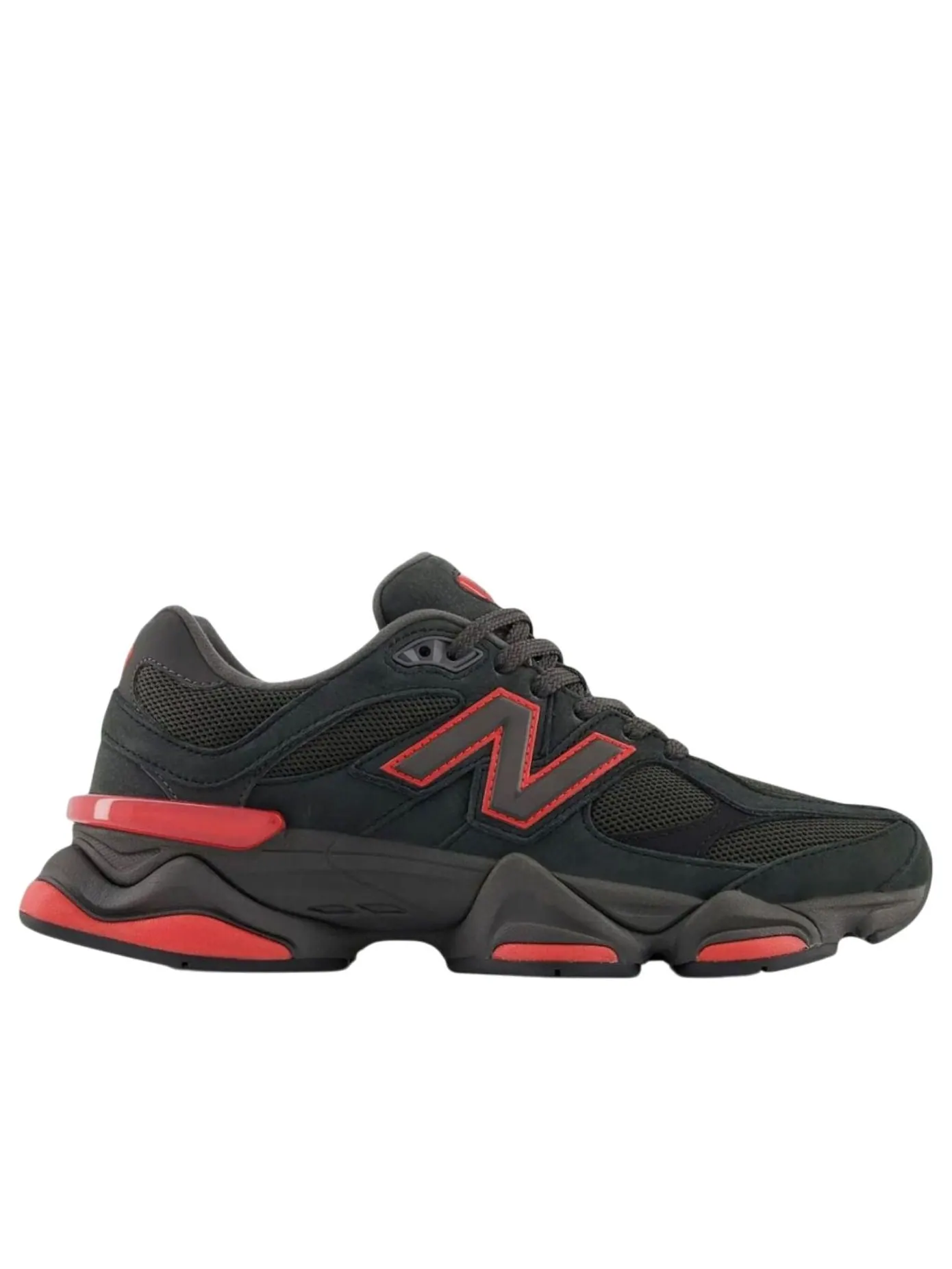 Кроссовки New Balance 9060 'Black Red' — изображение 2 из 4, черный/красный