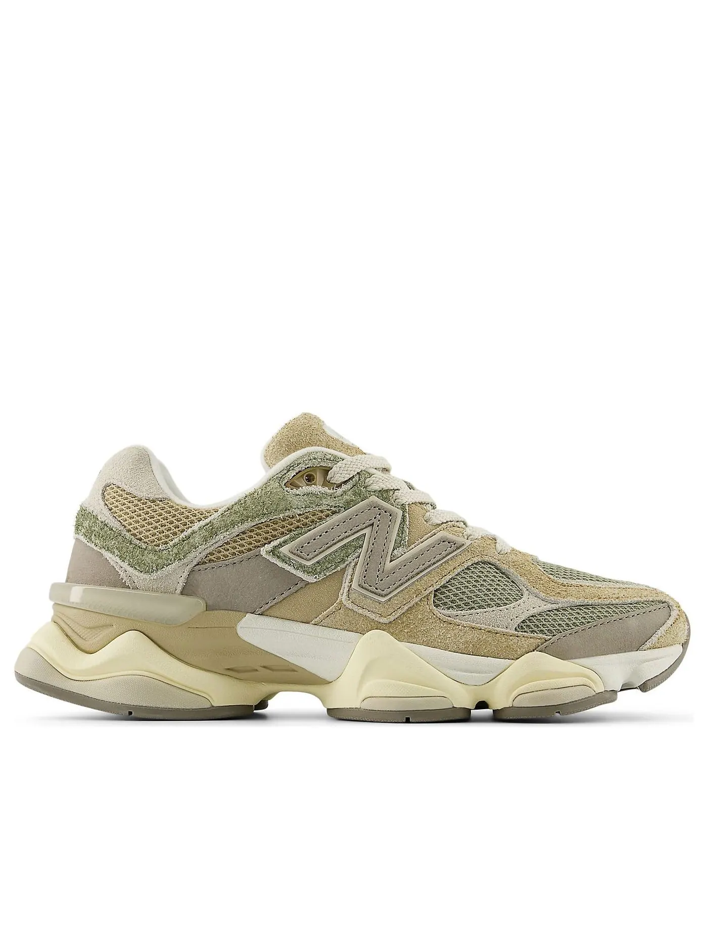 Кроссовки New Balance 9060 'Olivine Great Plains' — изображение 2 из 6, бежевый