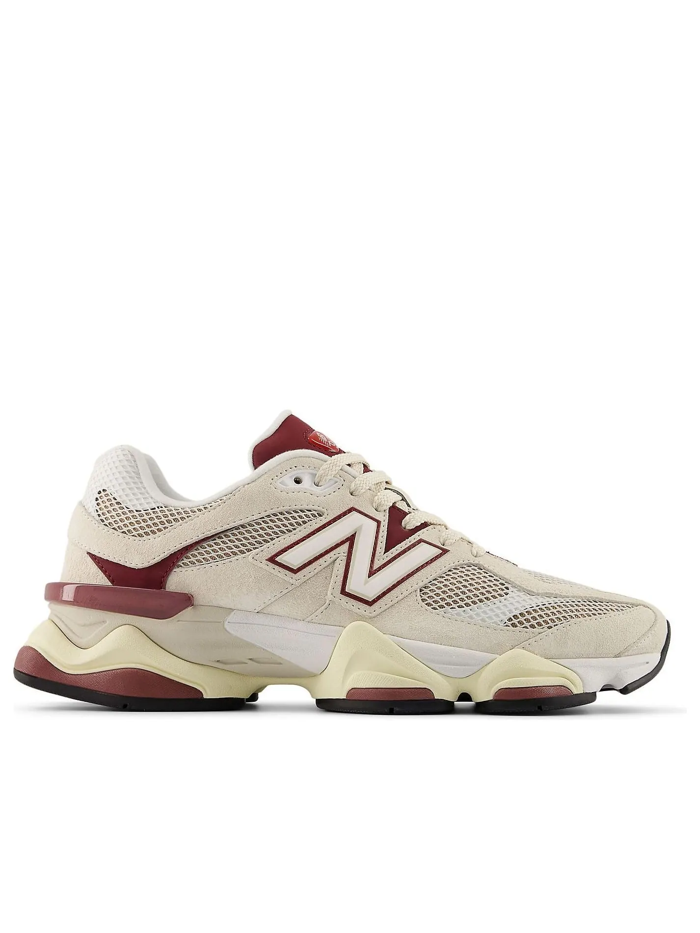 Кроссовки New Balance 9060 'Linen Burgundy' — изображение 2 из 5, бордовый