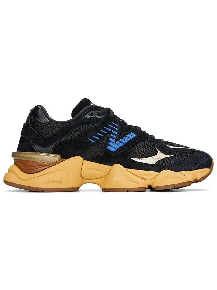 Кроссовки New Balance 9060 — изображение 2 из 7, черный/желтый