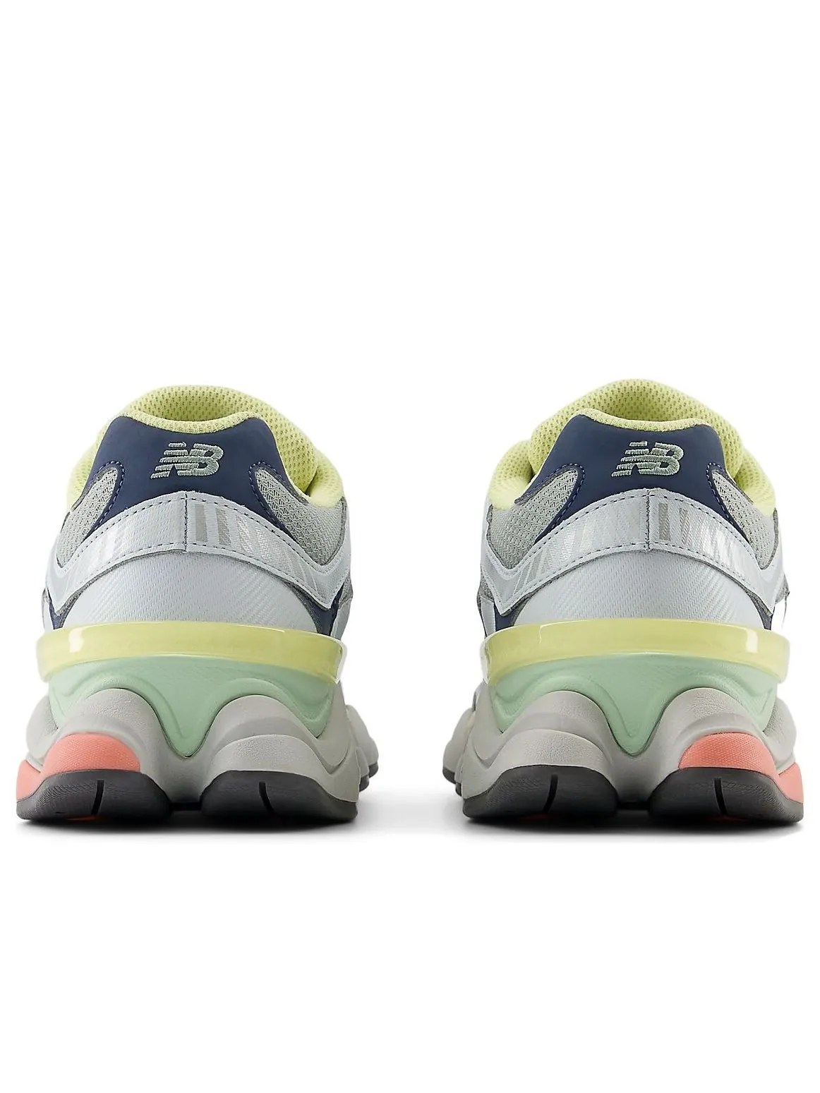 Кроссовки New Balance 9060 'Grey Yellow Navy' — изображение 6 из 6, серый/желтый/темно-синий