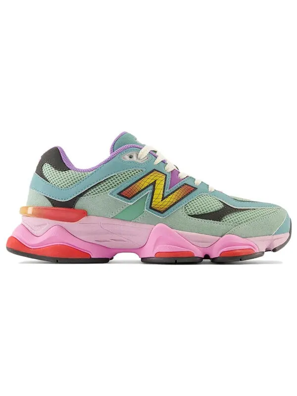 Кроссовки 9060 'multi color' New Balance — изображение 2 из 4, желтый/розовый