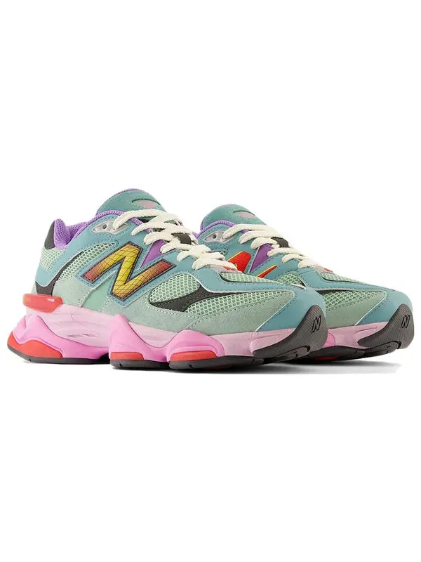 Кроссовки 9060 'multi color' New Balance — изображение 3 из 4, желтый/розовый