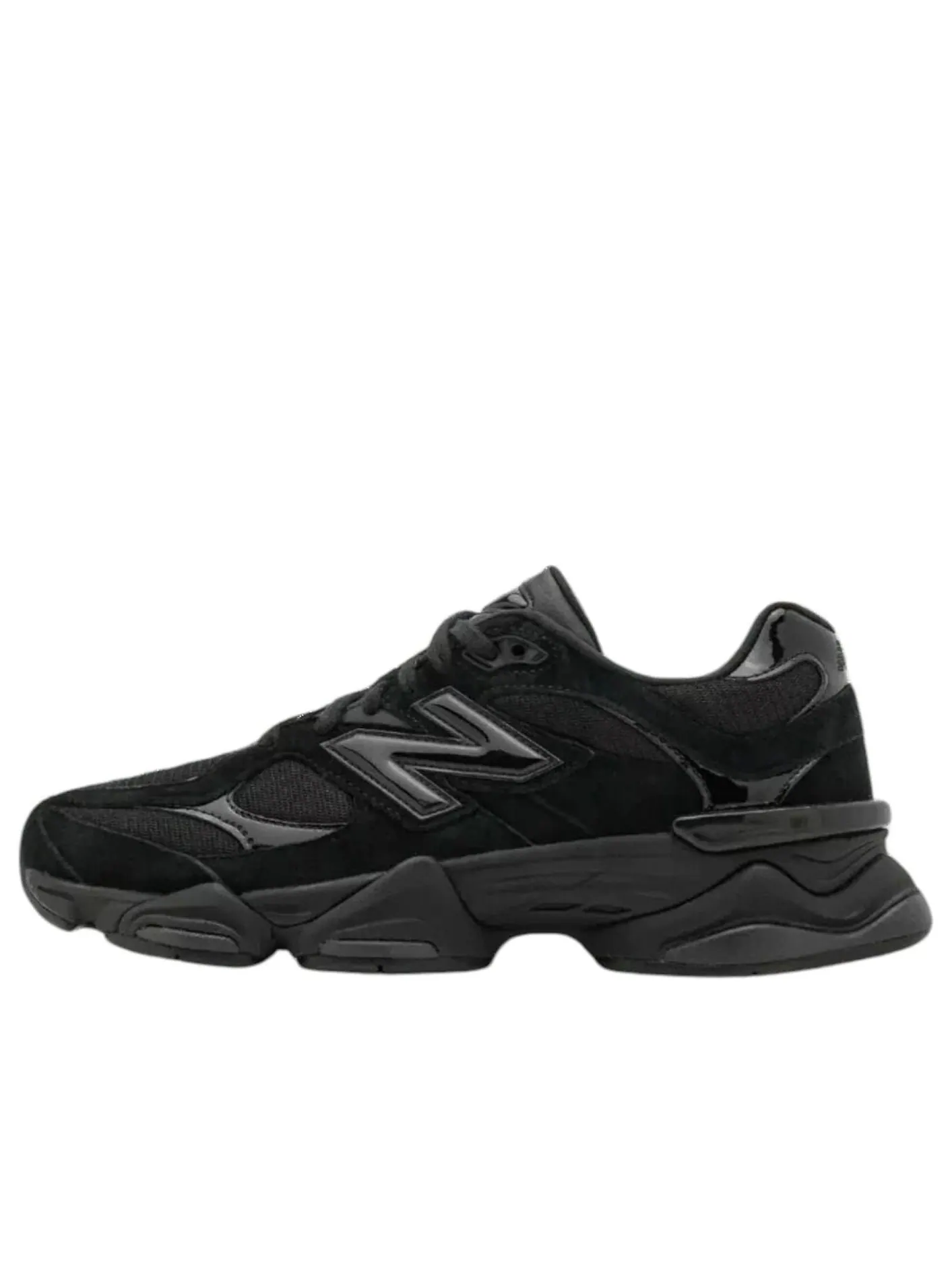 Кроссовки New Balance 9060 'Triple Black Patent' — изображение 1 из 5, черный