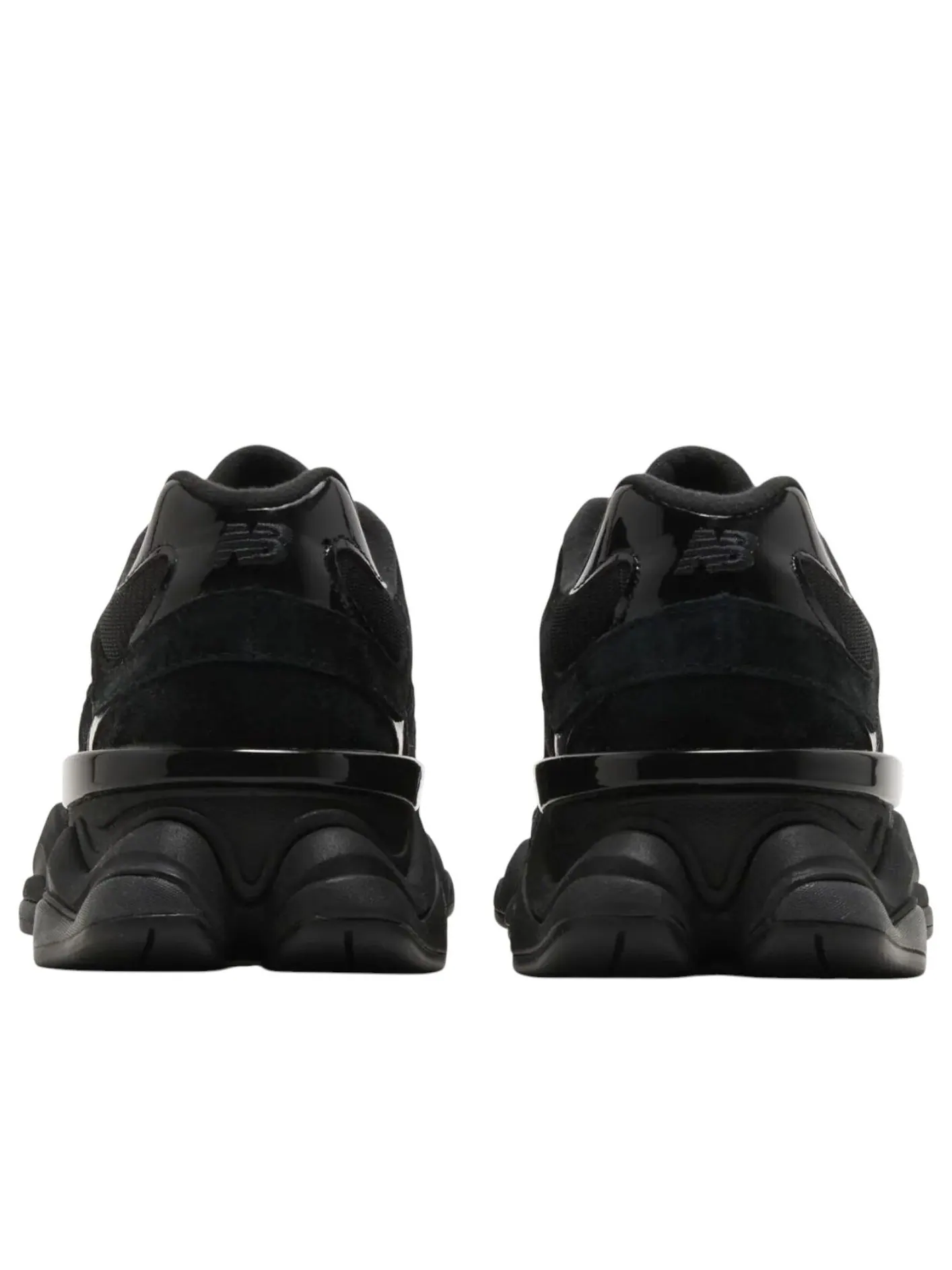 Кроссовки New Balance 9060 'Triple Black Patent' — изображение 3 из 5, черный
