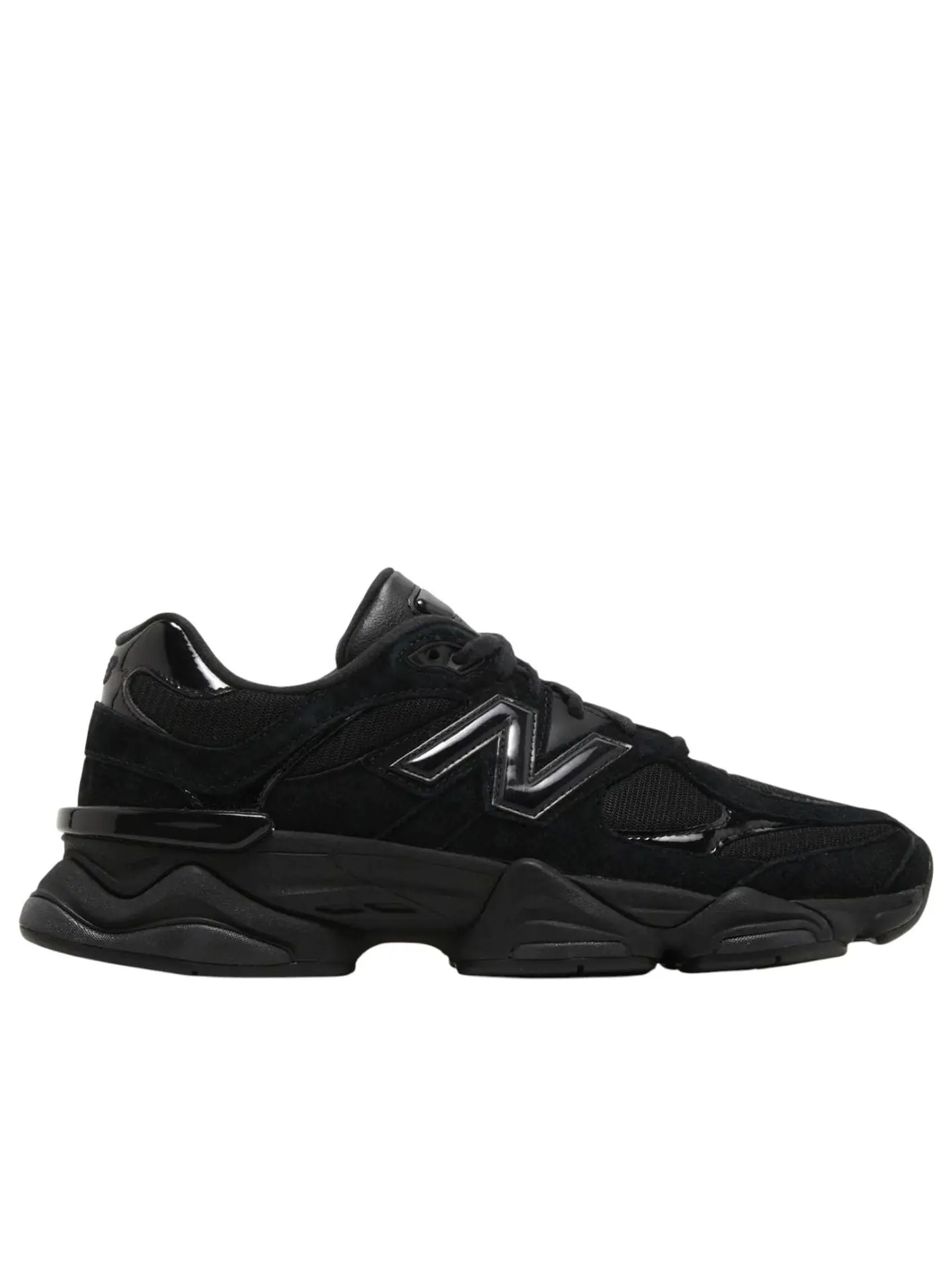 Кроссовки New Balance 9060 'Triple Black Patent' — изображение 5 из 5, черный