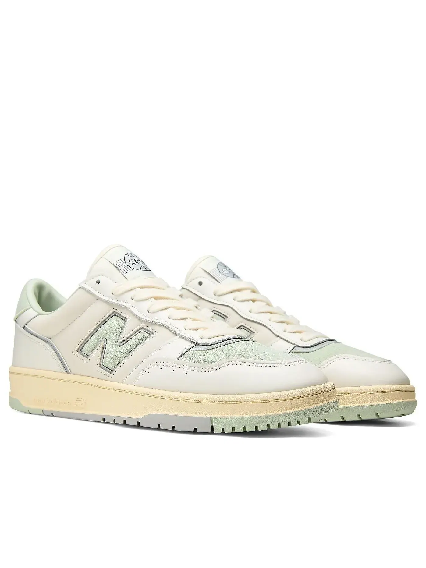 Мужские кроссовки с кожаным верхом New Balance BB950 Angora Silver Moss — изображение 4 из 6, серебряный