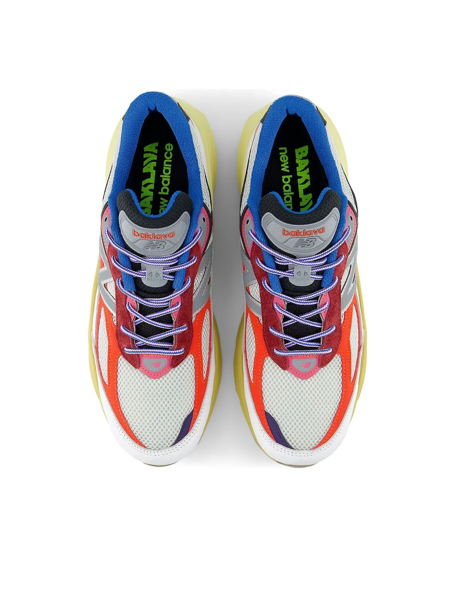 Кроссовки New Balance x Action Bronson 990V6 Made in USA 'Untitled' — изображение 3 из 6, розовый/синий