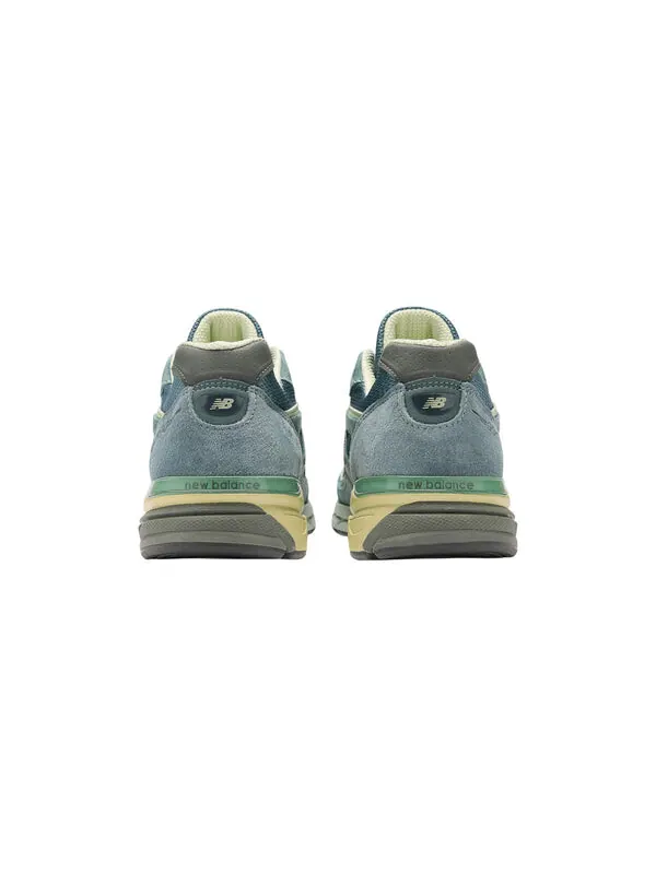Кроссовки x auralee 990v4 made in usa 'dusty blue' New Balance — изображение 4 из 4, синий/белый/кремовый