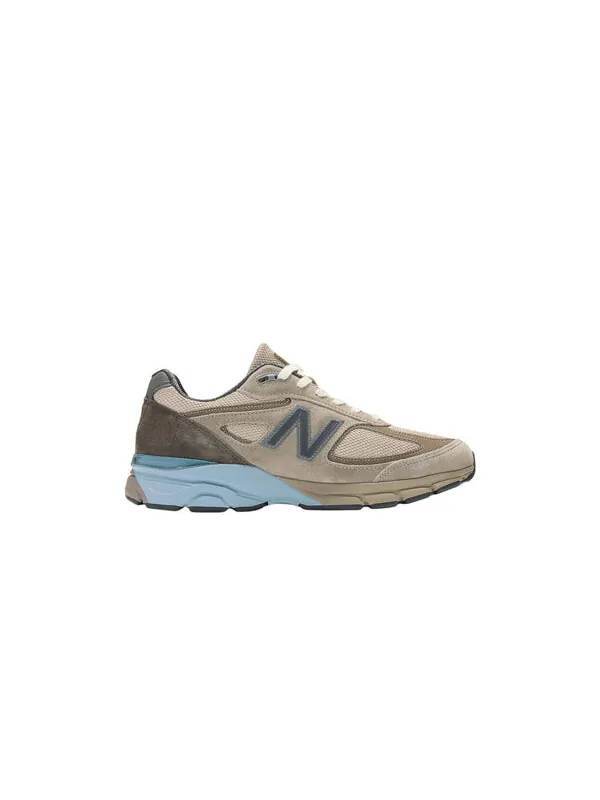 Кроссовки x auralee 990v4 made in usa 'brown' New Balance — изображение 2 из 4, серый/белый/синий