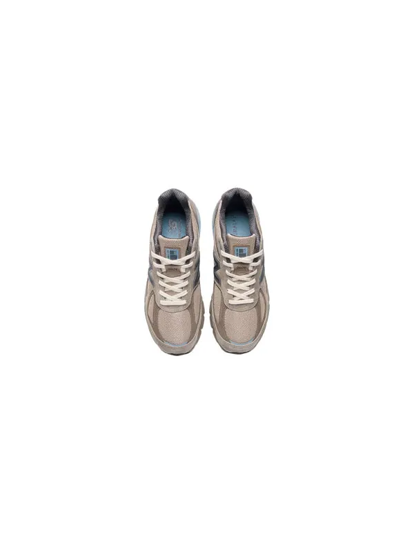 Кроссовки x auralee 990v4 made in usa 'brown' New Balance — изображение 4 из 4, серый/белый/синий
