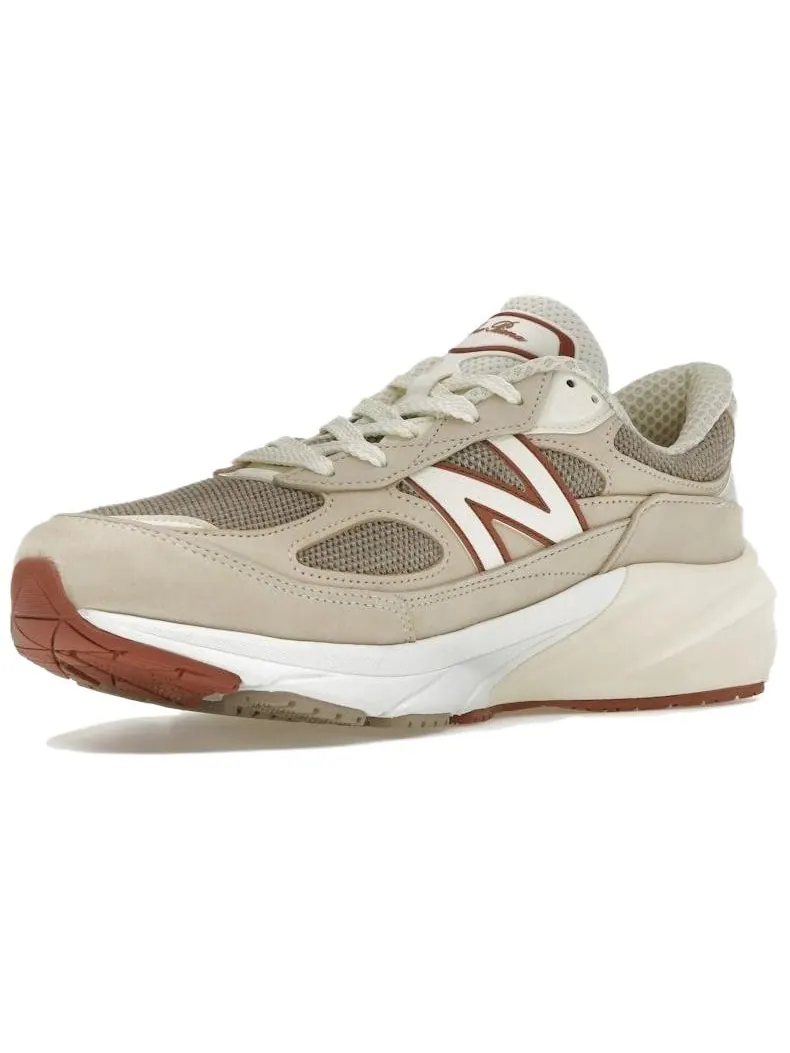 Кроссовки New Balance x Loro Piana 990 v6 'Raw Cashew' — изображение 2 из 3, белый