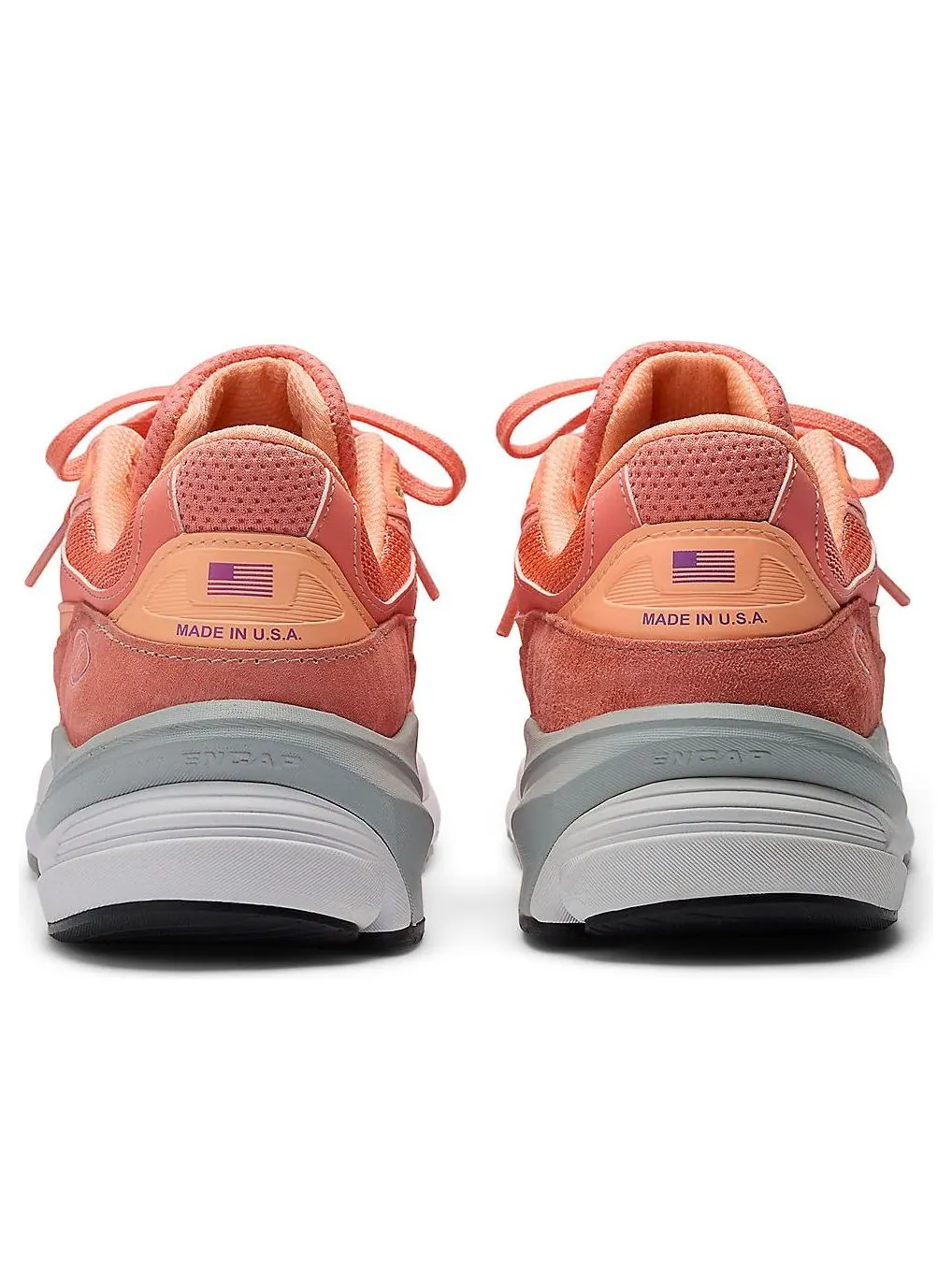 Кроссовки New Balance 990v6 MiUSA 'Sunrise Rose' — изображение 5 из 6, розовый/белый