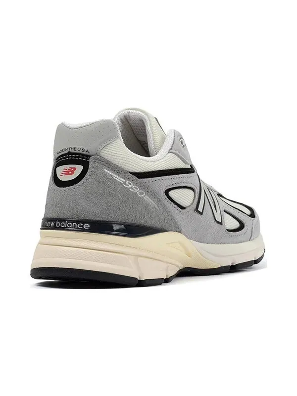 Кроссовки New Balance Teddy Santis x 990v4 Made in USA — изображение 4 из 4, серый/черный/кремовый