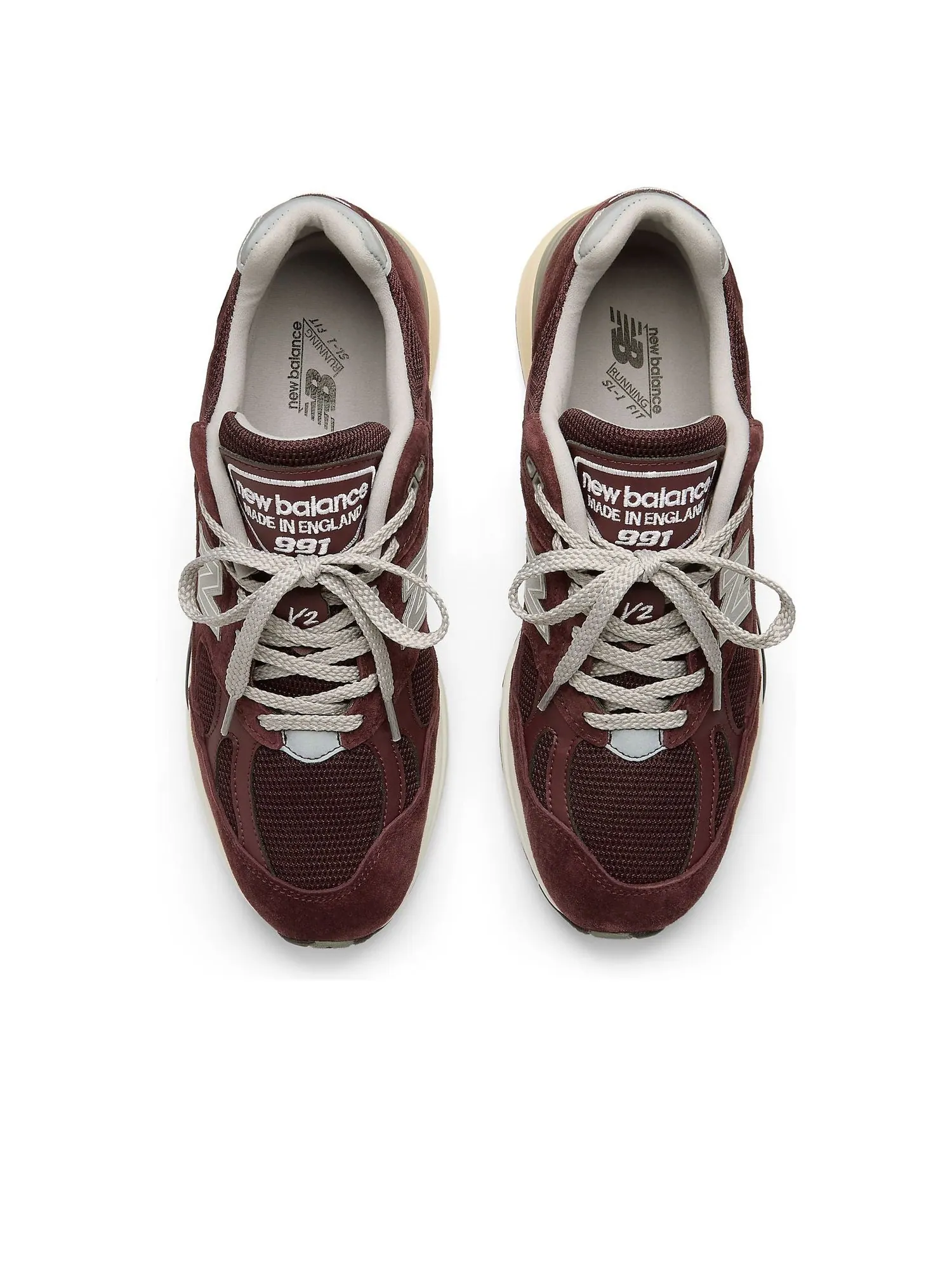 Кроссовки New Balance 991v2 Made in UK 'Catawba Grape' — изображение 4 из 6, коричневый
