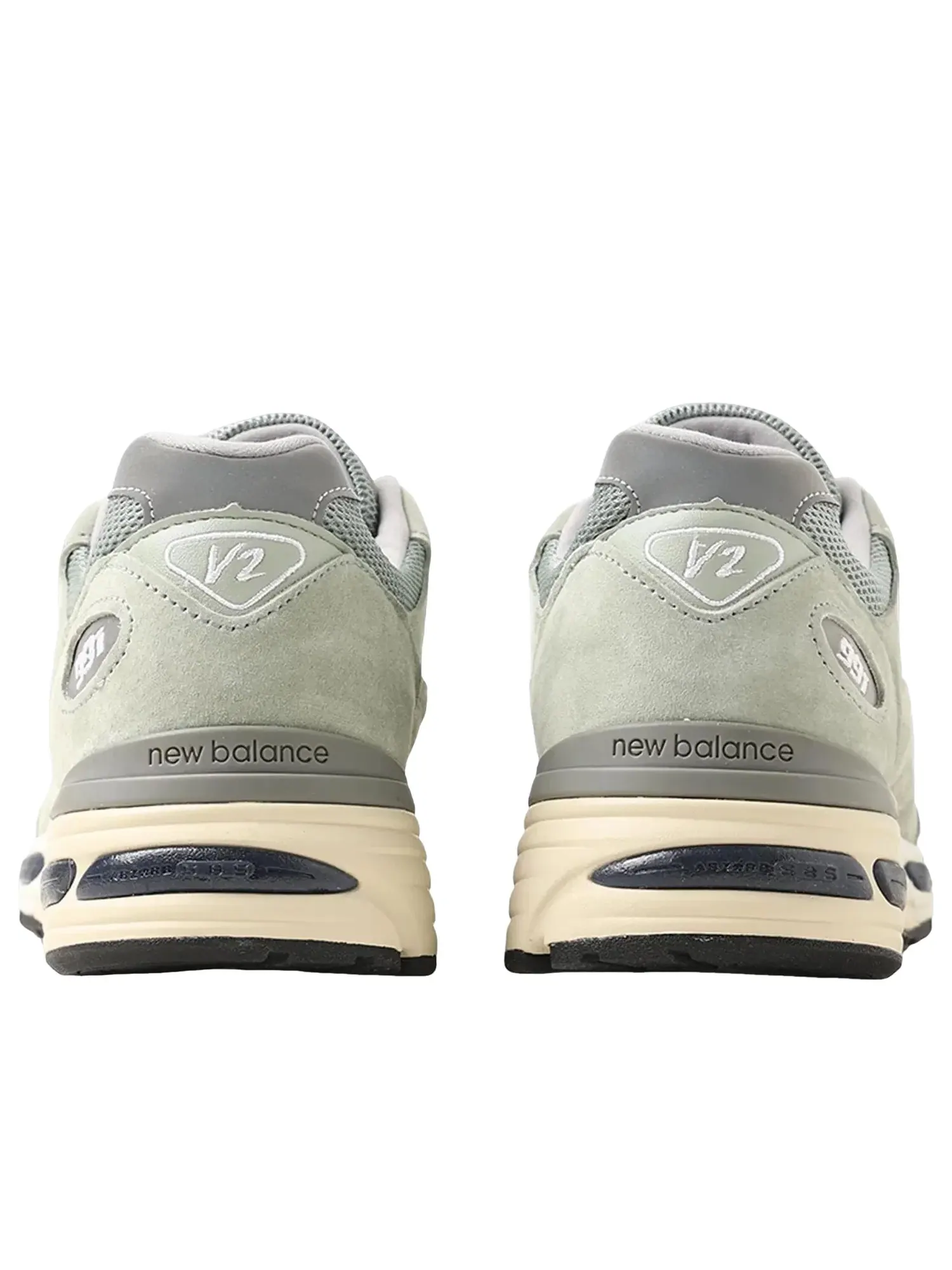 Мужские кроссовки с замшевым верхом New Balance 991v2 Made in UK 'Sea Glass' — изображение 4 из 6, зеленый