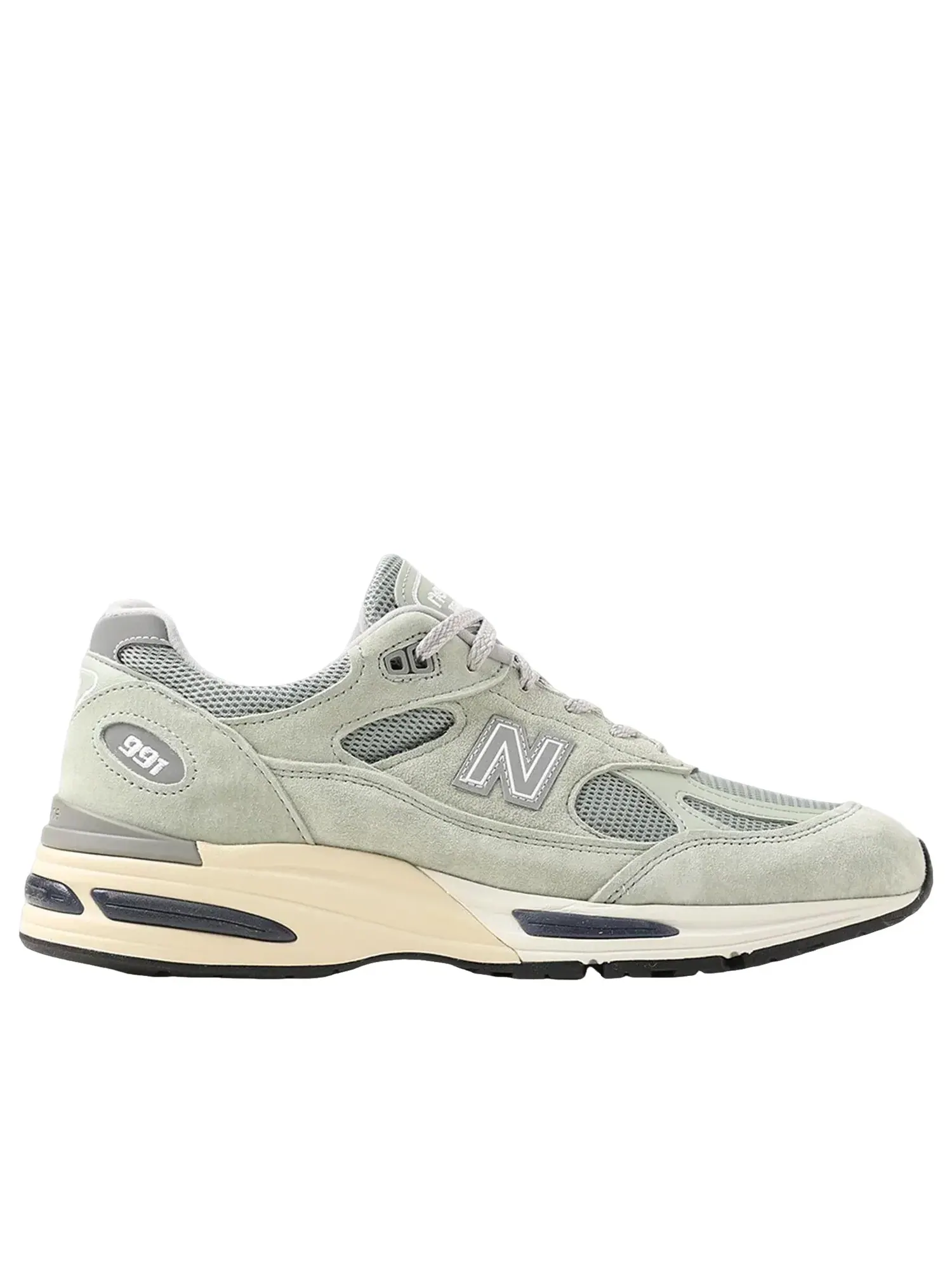 Мужские кроссовки с замшевым верхом New Balance 991v2 Made in UK 'Sea Glass' — изображение 6 из 6, зеленый