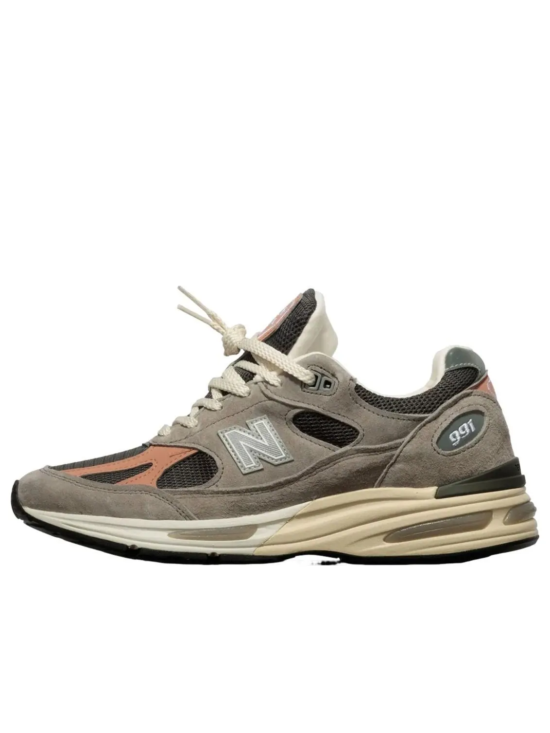 Кроссовки New Balance Made in UK 991v2 'Grey Salmon' — изображение 1 из 3, серый